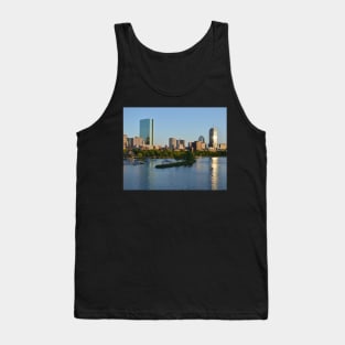 Charles River at Sunset Boston MA Tank Top